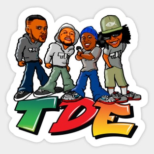 TDE Graffiti Style Sticker